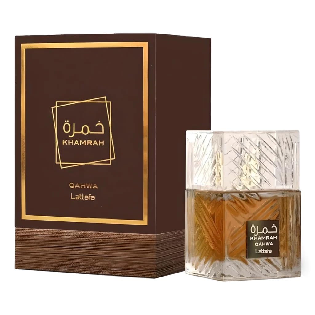 Lattafa Perfumes New Khamrah Qahwa for Unisex Eau de Parfum Spray / 3.4 Ounce/ 100 Ml EDP