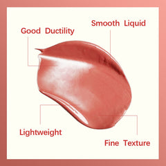 Erinde Liquid Blush Waterproof, milk jelly blush, Contouring cream blush,cream blush Long-Lasting, blush on With brush head,Soft Velvet Silk Texture,Improves Complexion,High-Pigment Colour 04#