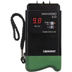 Lignomat Mini-Ligno S/D Pin Moisture Meter Mold Detector & Tester for Construction, Maintenance, Flooring, Water Damage Humidity Detection & Moisture Meter for Wood, Wall, Drywall & Firewood