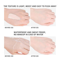 Full Coverage Liquid Foundation,Matte Concealer Smooth Makeup Base Cream,Full Coverage Foundation,Tender the Skin Foundation,Waterproof Long Lasting Oil Free Smooth Liquid Foundation (Natural)