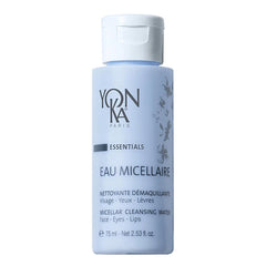Yonka Eau Micellaire Travel Size | Micellar Water and Cleansing Makeup Remover | Gentle Face Wash with Rose and Chamomile to Remove Impurities and Hydrate | Paraben-Free | 2.53 fl oz