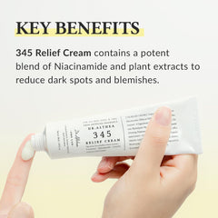 Dr.Althea 345 Relief Cream | Daily Face Moisturizer | Blemish Relief Care | Soothing Recovery & Moisture with Niacinamide, Panthenol | Korean Vegan Skincare for All Skin Types | 1.7 Fl Oz (Pack of 1)