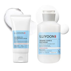 Illiyoon Ceramide Ato Cream with Ceramide Ato Milky Toner 2.53 Fl Oz