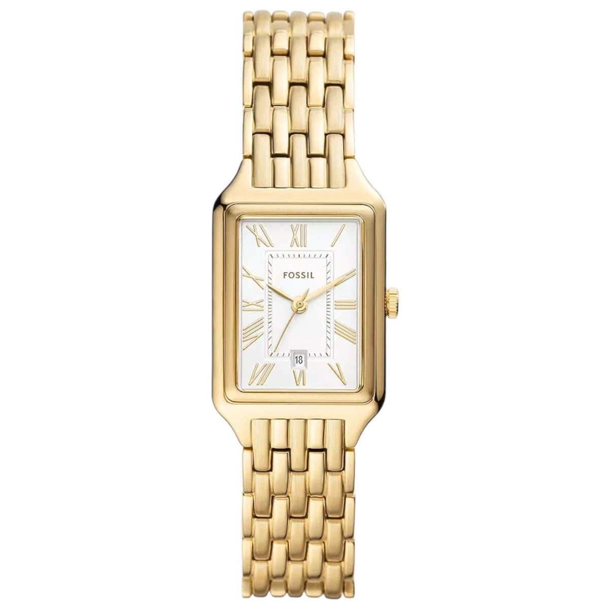 Fossil Raquel Three-Hand Date Gold-Tone Stainless Steel Watch - ES5220