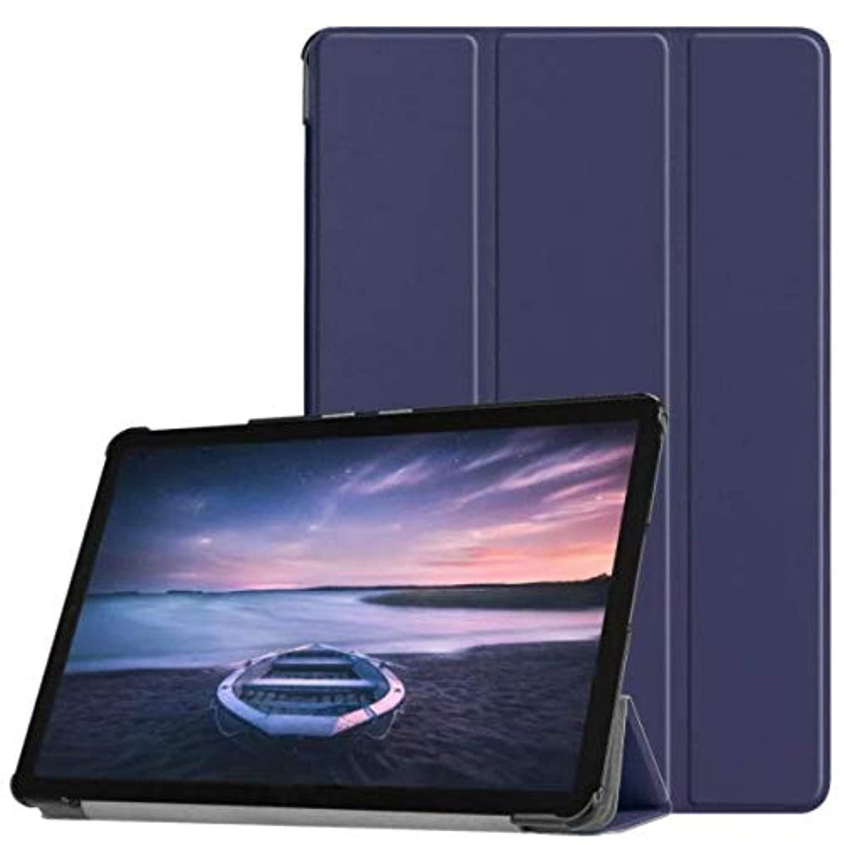 SKEIDO Case For Samsung Galaxy Tab S4 10.5 SM-T830 SM-T835 Smart Cover Funda Tablet Folding Stand Skin Shell (Blue)