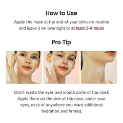 LA LUSH – 4 Pcs Bio-Collagen Real Deep Mask, Hydrating Overnight Hydrogel Mask, Pore Minimizing, Elasticity Improvement, 34g x4ea