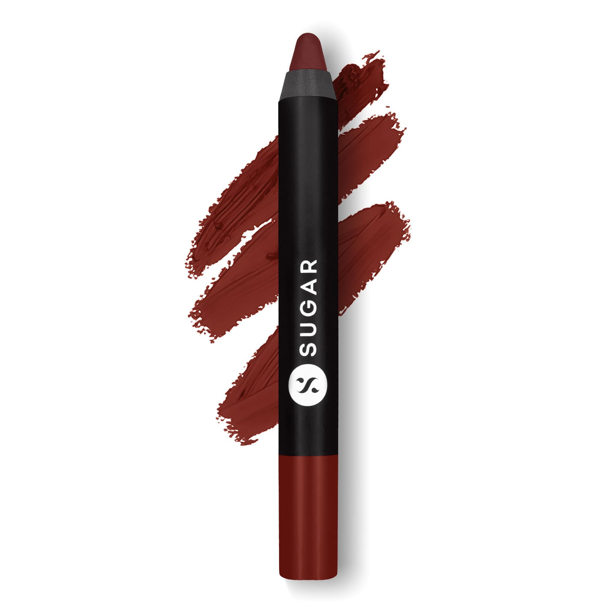 SUGAR Cosmetics Matte As Hell Crayon Lipstick36 Veronica Mars (Brown Toned Burnt Orange) with SharpenerHighly pigmented, Creamy Texture, Long lasting Matte Finish