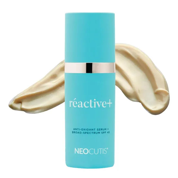 NEOCUTIS RéACTIVE+ Vitamin C & E Antioxidant Serum with Broad‑Spectrum SPF 45 – Protects & Revitalizes Skin – Reduces Fine Lines & Redness – 1 fl. oz