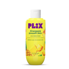 PLIX - THE PLANT FIX Pineapple 5% Lactic Acid Exfoliating Body Wash For All Skin Types, Paraben-Free Shower Gel, For Dry, Rough & Strawberry Skin, 236 Ml