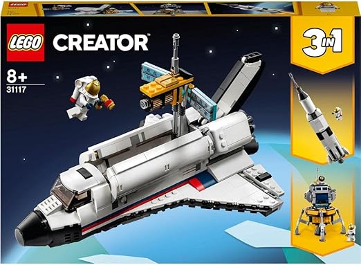 LEGO Creator 3in1 Space Shuttle Adventure 31117 Building Kit (486 Pieces)