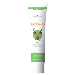 Young Living KidScents Slique Toothpaste by Young Living 4 oz Tube Gentle Dental Care for Kids Premium Essential Oils Citrus Mint Flavor Fights Plaque Removes Buildup and Stains Fluoride and SLS Free