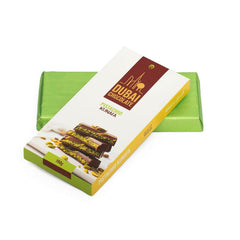 Tamrah Dubai Pistachio Kunafa Chocolate Bar 190g | Premium Milk Chocolate | Gourmet Middle Eastern Sweet