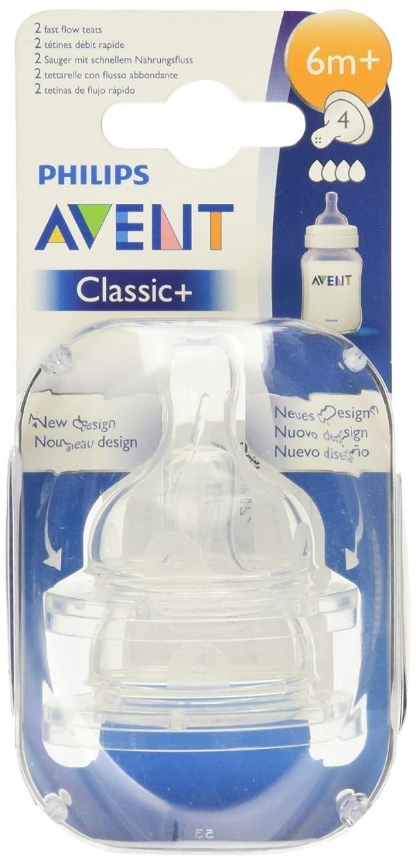 Philips ID SCF424/27 Philips Avent Anti-Colic, Fast Flow 6m+, 2 pack