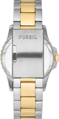 Fossil Blue Three-Hand Date Two-Tone Stainless Steel Watch - FS5951