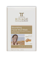 Rivage NATURAL DEAD SEA MINERALS Nourishing Facial MUD MASK with HONEY Sachets 25 g X 4 100% AUTHENTIC DEAD SEA MUD JORDAN NOURISH and REVITALIZEVEGAN FRIENDLY, NO ANIMAL TESTING, NO HARSH CHEMICALS