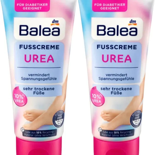 Balea Foot Cream Urea, 100 ml (pack of 2) - German product