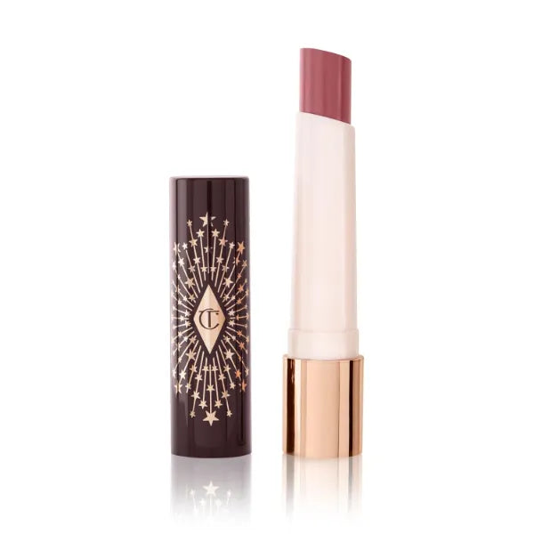 Charlotte Tilbury Hyaluronic Happikiss Lipstick Balm – Dewy, Juicy Color with Hydrating, Plumping Effect for Fuller-Looking Lips – Pillow Talk