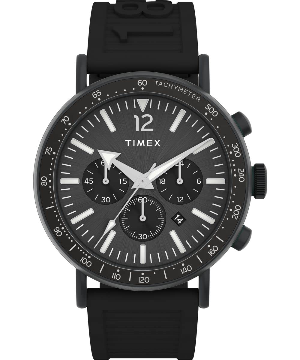 Timex Men's Standard Diver 43mm Watch - Black/Black/Black
