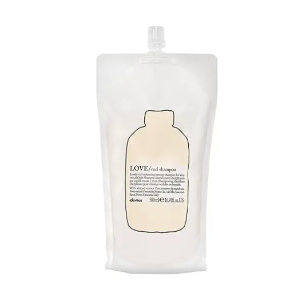 Davines LOVE Curl Shampoo, Enhancing Volume Taming Gentle Formula for Wavy and Curly Hair Softens, Hydrates, and Boosts Curl Elasticity with Almond Extract, 16.9 Fl Oz