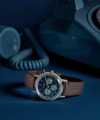 Timex Men's Chronograph Quartz Watch with Leather Strap TW2W60400