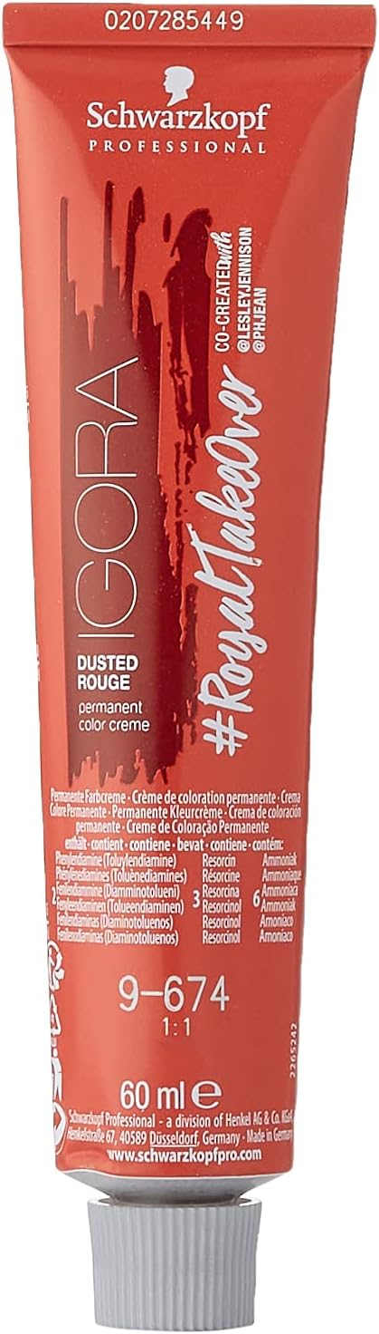 Schwarzkopf Professional Igora Royaltakeover Permanent Hair Colour Cream, No. 9-674 Extra Light Blonde Chocolate Copper, 60 ml,4045787405187