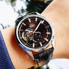 Orient Mens Automatic Watch, Analog Display and Leather Strap RA-AR0005Y10B