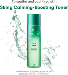 VT COSMETICS CICA Skin, Light-Weight Face Toner, Long Lasting Moist, Hydrating and Soothing Skin, 200ml
