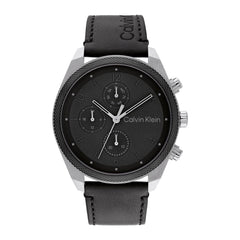 Calvin Klein Analogue Multifunction Quartz Watch for Men Impact Collection with Stainless Steel or Leather Bracelet