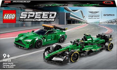 LEGO Speed Champions Aston Martin Safety Car & AMR23 Toys, 2 Model Vehicles Playset, Building Set for Kids, with 2 Minifigures, Gift for 9 Plus Year Old Boys and Girls 76925