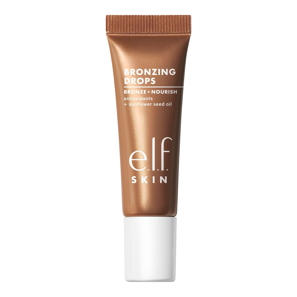 e.l.f. SKIN Bronzing Drops Mini, Liquid Bronzer For Face & Skin, Creates a Sun-Kissed Shine, With Vitamin E, Vegan & Cruelty Free, Pure Gold