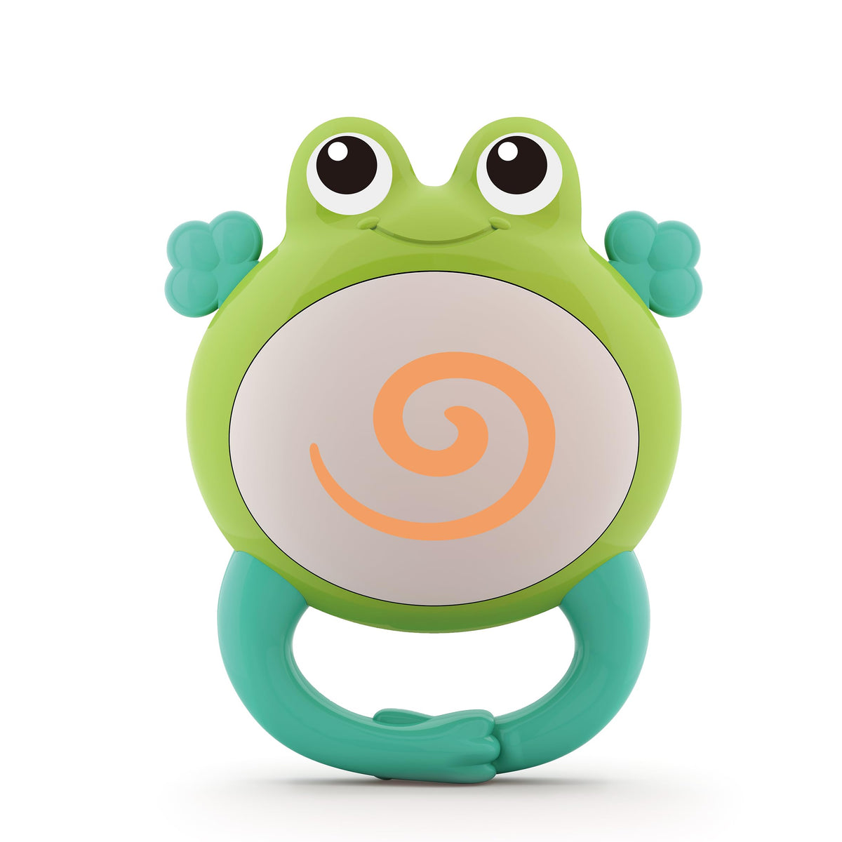 Frog Orchestra Rattle Baby Teether Activity Toy, Teething Relief, Easy to Grasp, Fine Motor Skills, Bright Colors, Sensory Toys, Baby Toys, Baby Teether, Baby Rattle, Animal Rattle 3M+