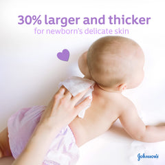 Johnson's Baby No More Tears Ultimate Clean Wipes, 12 Packs of 48 wipes, 576 Wipes, Touch of Jasmine Notes, pH Balanced