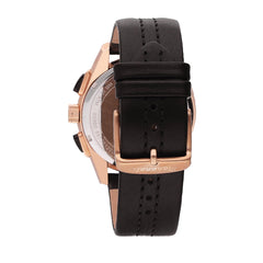 MASERATI Men's 'Traguardo' Quartz Stainless Steel and Leather Fashion Watch, Color:Brown (Model: R8871612024)