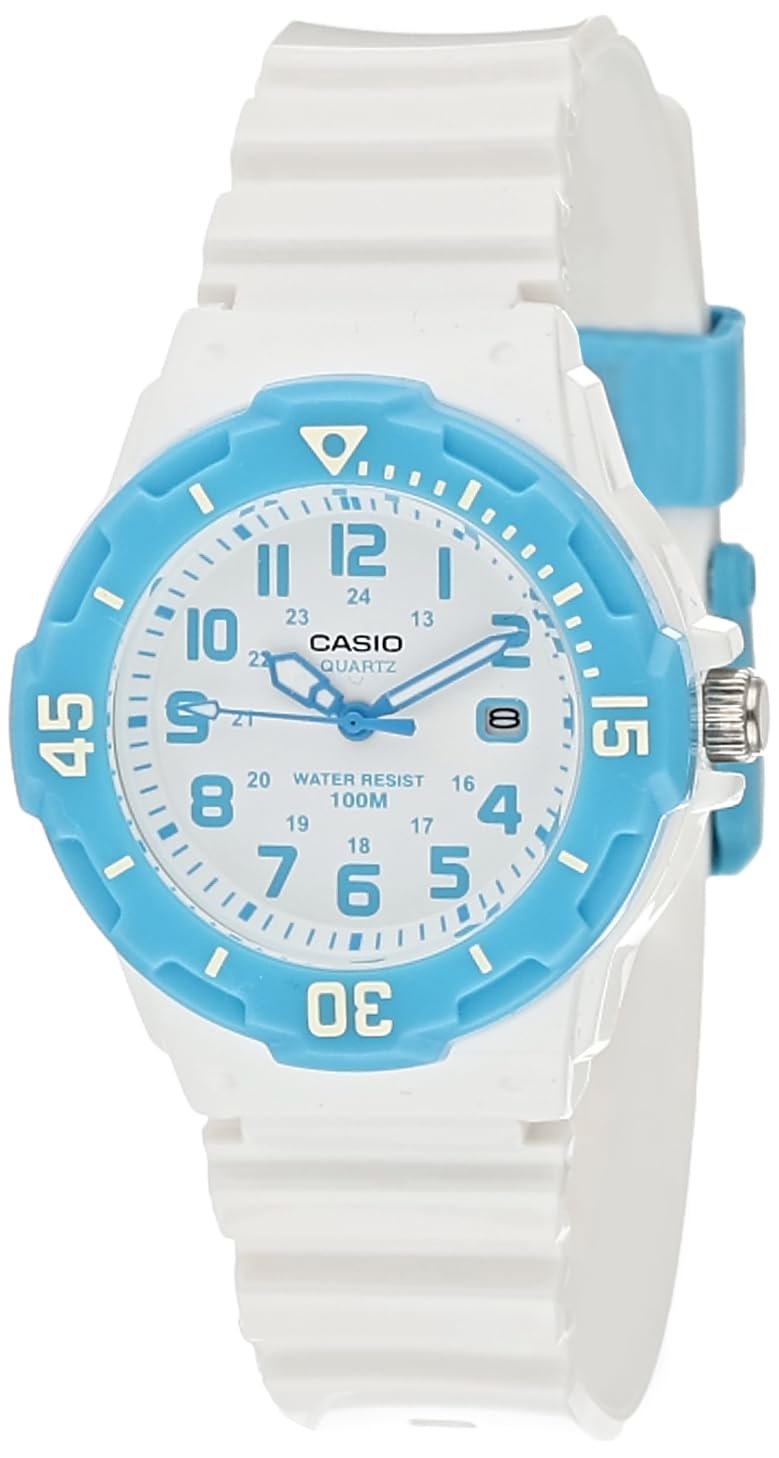 Casio Womens Quartz Watch, Analog Display and Resin Strap Turquoise