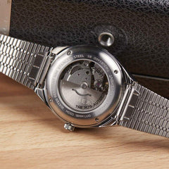 Timex Men's M79 Automatic 40mm Watch - Silver/Red/Black