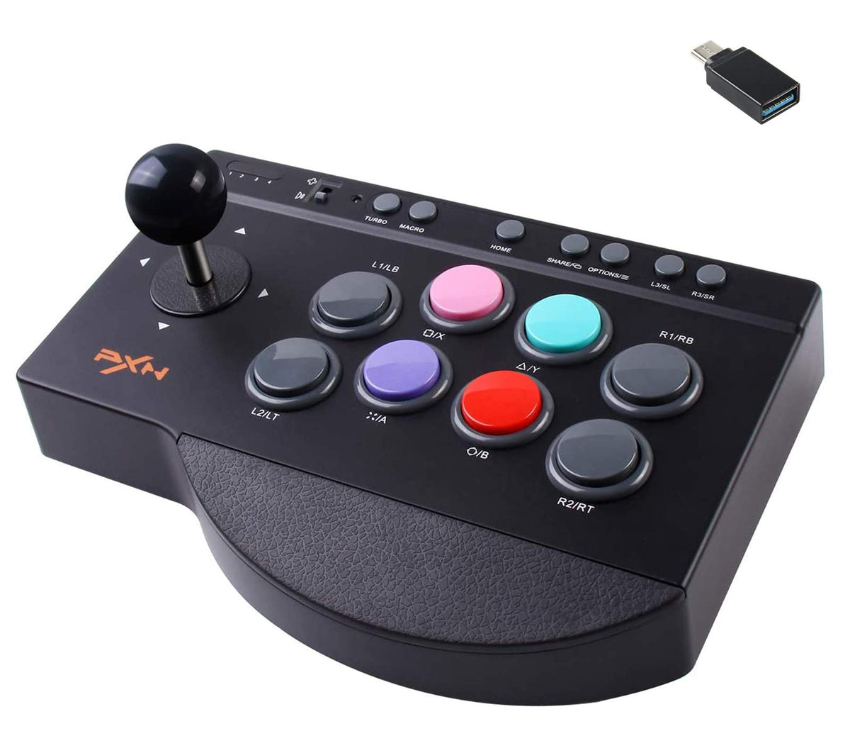 Arcade Stick,Street Fighter Fight Stick,with Turbo & Macro Functions USB Arcade Controller,Suitable for PS3 PS4 Xbox ONE Switch PC Arcade Fight Stick PXN