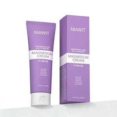 NIAWIT Magnesium Body Cream Night Cream for Relaxation & Restful Body Comfort with Magnesium, Aloe, Shea Butter & Botanical Extracts Non Greasy, Fast Absorbing, Gentle Texture