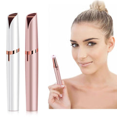 BONITA Multifunctional Electric Eyebrow Trimmer Pencil Portable Facial Painless Hair Removal for Face, Upper Lip, Chin, USB Rechargeable,Automatic Eyebrow Trimmer For Men And Women (ROSE GOLD-02)