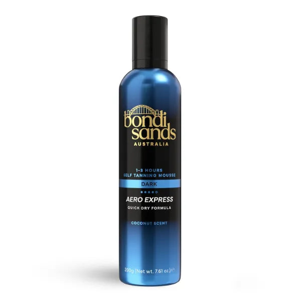 Bondi Sands Aero 1-Hour Express Self Tanning Foam | Lightweight, Coconut Tanning Foam Quickly Provides a Healthy, Flawless, Bronzed Glow | 7.61 fl oz/225 mL