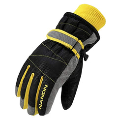 MAKINGTEC Kids Thickened Ski Gloves, Kids Winter Warm Gloves, Warmest Waterproof and Breathable Snow Gloves for Cold Weather, Cold Weather Windproof Thermal Gloves for Boys & Girls, Thick section