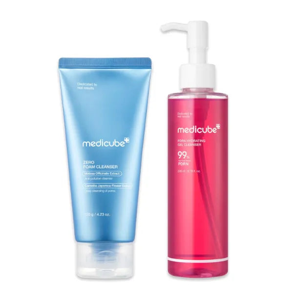 medicube Gentle Cleansing Duo Zero Foam Cleanser and PDRN Jelly to Foam Cleanser | Deep and Hydrating Skincare, Korean Skincare | Holiday Stocking Stuffers