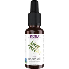 NOW Foods Solutions, Neem Oil, 100% Pure, Made From Azadirachta Indica (Neem) Seed Oil, Natural Relief from Irritation and Other Skin Issues, 1-Ounce, Ingredients: 100% pure neem oil