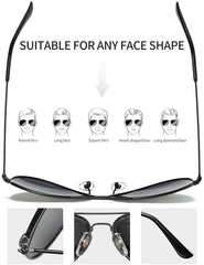 Joopin Polarized Aviation Sunglasses for Men Women Classic Sun Glasses for Driving Fishing with UV Protection