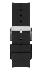 GUESS US Black and Silver-Tone Multifunction Watch, one