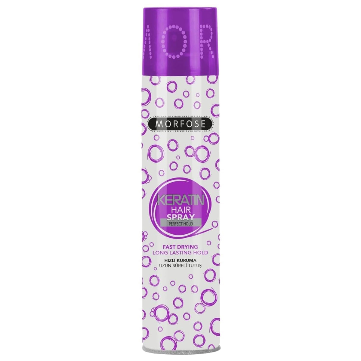 MORFOSE Keratin Hair Spray Hair Styling For Men And Women, Paraben Free, Strong, long-lasting hold - 250ml