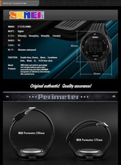 Skmei Sport Watch For Men Digital Polyurethane, 1219 - Black