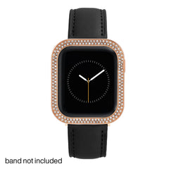 Anne Klein Premium Crystal Bumper, Compatible with Apple Watch, Seamless Fit, Easy Installation, Bumper for Apple Watch, Rose Gold-Tone, 40mm, Elegant