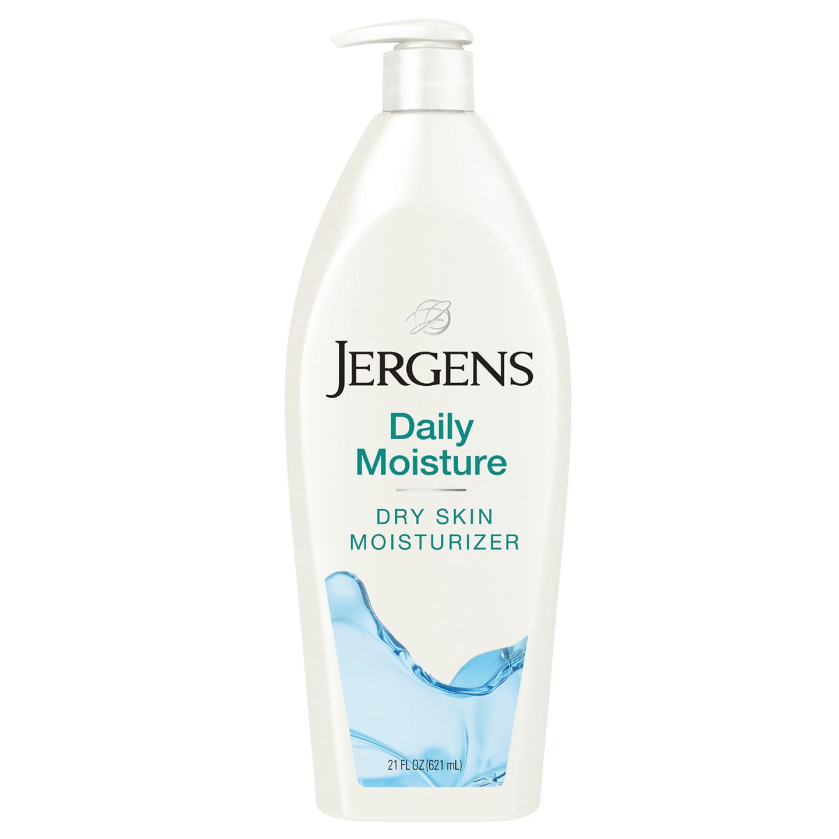 Jergens Daily Moisture Dry Skin Moisturizer, 21 oz Body Lotion, with HYDRALUCENCE blend, Silk Proteins, and Citrus Extract, to help Restore Skin Luminosity