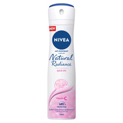 NIVEA Antiperspirant Spray for Women, 48h Protection, Natural Radiance, 2x150ml