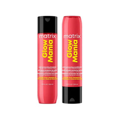 Matrix Glow Mania Color Protecting Shampoo & Conditioner Set – Hydrates, Enhances Shine & Protects Color-Treated Hair with Glycolic Acid & Rosehip Oil
